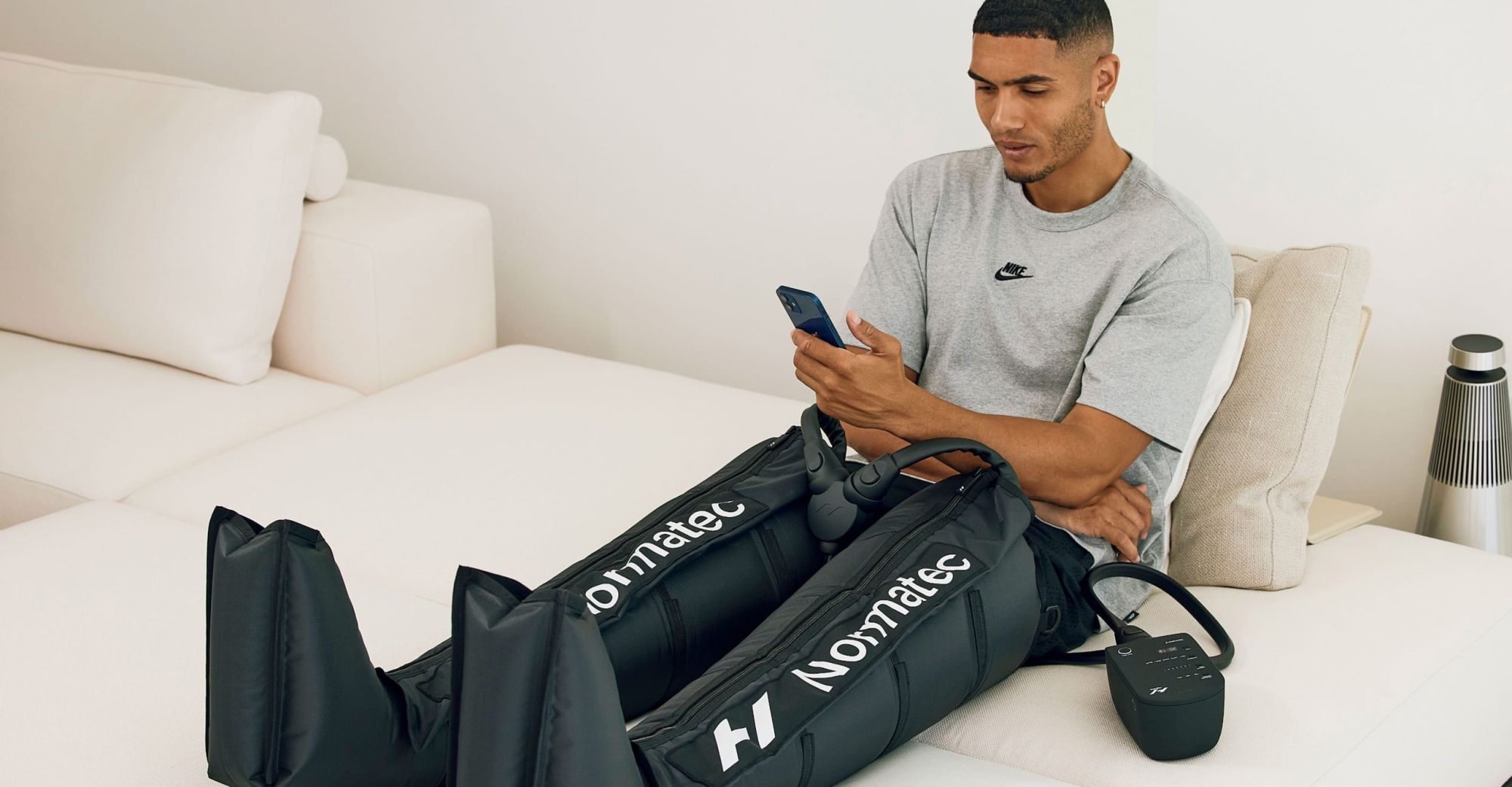 Compression Boots After a Long Run or a Long Flight